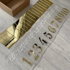 ゴールド　テーブルナンバー　1〜10 ウェディング スタンド付き