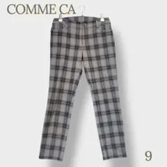 □COMME CA コムサ＊ サイズ9 パンツ スリムパンツ チェック柄