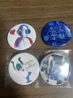 Mrs. GREEN APPLE バッジ 4個セット