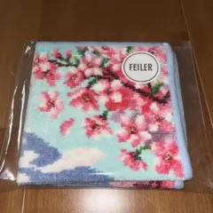 FEILER シーズナルジャーニースプリング　ハンカチ　富士山と桜と車のデザインのサムネイル