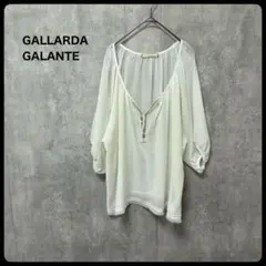 GALLARDAGALANTE シアー半袖ブラウス　トップス