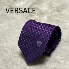 極美品 未使用 ヴェルサーチ メンズ ネクタイ ペイズリー柄 メデューサ