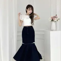 dazzlin コルセットスカパン インディゴ Sサイズ - メルカリ