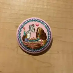ディズニー刺繍缶バッジ　わんわん物語