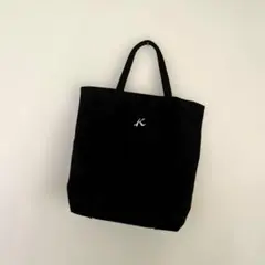【未使用】キタムラ トートバッグ ナイロンブラック　黒　サブバッグ A4 学校のサムネイル