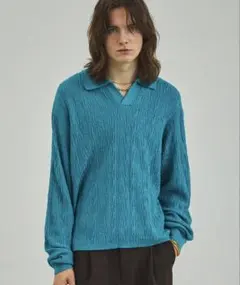 EMMA CLOTHES スキッパーニット ブルー