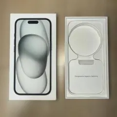iPhone15 空箱のみ　黒　Appleシール・SIMピン付