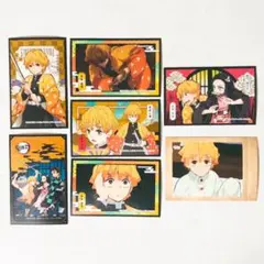 新品★鬼滅の刃【我妻善逸】デコステッカー＆ぱしゃこれ★7点セット