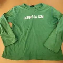 COMME CA ISM 長袖カットソー 140A グリーン