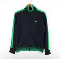 着画あり Nike ネイビー グリーン トラックジャケットtrackjaket