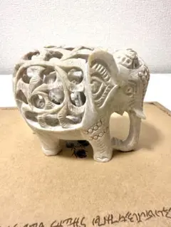 置き物　インド土産　ゾウ