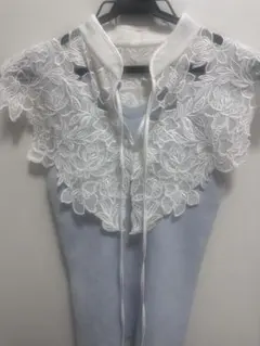 スナイデル　レースカラーノースリニット