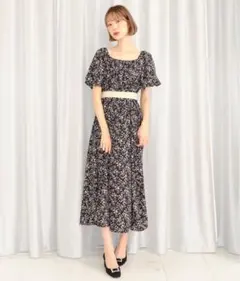 フロントギャザーフラワーワンピース ティティーアンドコー GRL snidel