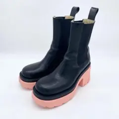 A18599 美品 ボッテガヴェネタ ラグプラットフォームチェルシーブーツ 39のサムネイル