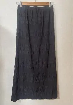 【美品】アメリカンホリック　シャーリングタイトスカート　　チャコールグレー　M