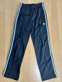 adidas アディダス トラックパンツ 黒 白ライン JS 155