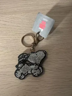 スヌーピー　ラインストーンキーホルダー