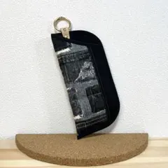 [ハンドメイド]ふわかるソフトメガネケース／デニム柄③