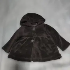 ダークブラウン フリースフードコート　80cm