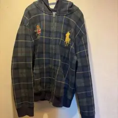 美品】00s Polo byラルフローレン チェック パーカー サーマルY2K