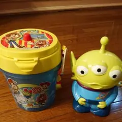 トイストーリーマニアの ポップコーンバケット リトルグリーンメン 小物入れ