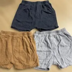 コットンパンツ 3色セット 70
