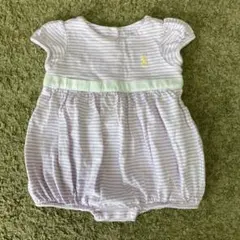 ラルフローレン　ストライプロンパース