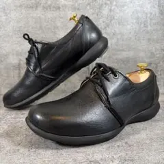 美品 アシックス ペダラ 黒 24.0cm レザー　ウォーキングシューズ