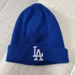 NEWERA LA ニット帽　ブルー