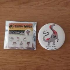 ジュラシックワールド ゆるかわバッジ 缶バッジ　ティタノサウルス