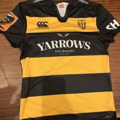 Canterbury ラグビーウェア 黒と黄色 ストライプ