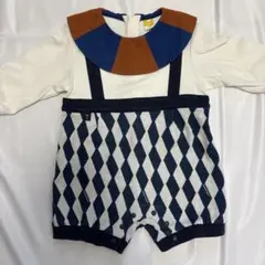 モイモルン ピノアーガイルカバーオール 70サイズ