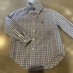 Ralph Lauren 長袖ギンガムチェックボタンダウンシャツ　サイズ4T