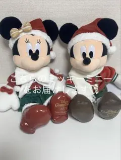 ぬいぐるみ　ミッキーミニーディズニー クリスマス 2025