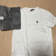 ami ハート刺繍 ホワイト Tシャツのサムネイル