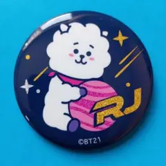 BT21 トレーディンググリッター缶バッジ　RJ