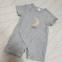 Cottoli コトリ 半袖 グレー ロンパース
