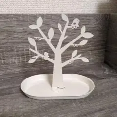 ホワイト ツリー型アクセサリースタンド