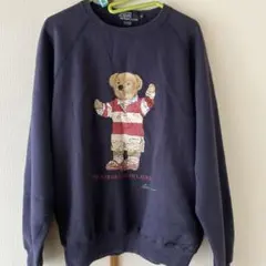 90s Ralph Lauren ポロベア スウェット トレーナー 古着メンズM