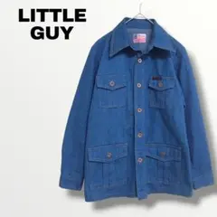小さいサイズ デニムジャケット Gジャン ブルー ライトアウター 羽織 秋日本製