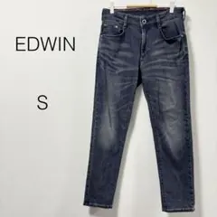 エドウィン ジャージーズ テーパードパンツ ストレッチ ブルー S