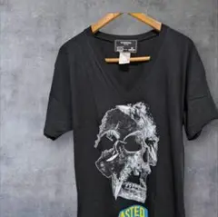 状態A+　DOMREBELのスカルTシャツ ドムレーベルのドクロTシャツ10