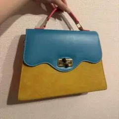 カラフル ハンドバッグ ショルダーバッグ イエロー グリーン あさぎーにょ