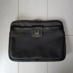 ダンヒル dunhill セカンドバッグ クラッチバッグ グレー 訳あり