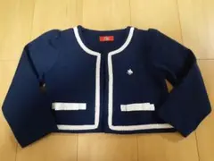 【サイズ110】POLO　ボレロカーディガン(ネイビー)