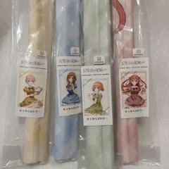 五等分の花嫁 B2タペストリー4本セット アフタヌーンティー 中野一花 三玖