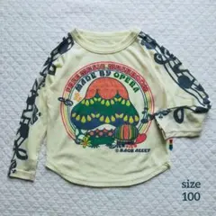 BOO FOO WOO /BACK ALLEY きのこ長袖Tシャツ 100のサムネイル