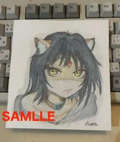 K*様 【原画】超かぐや姫！ 酒寄彩葉 手描きイラスト 豆色紙 - メルカリ