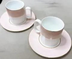 Adam & Eve カップ&ソーサー　2客セット たち吉　未使用のサムネイル