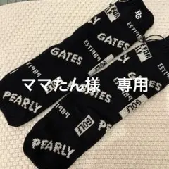 PEARLY GATES ロゴ入りソックス ブラック